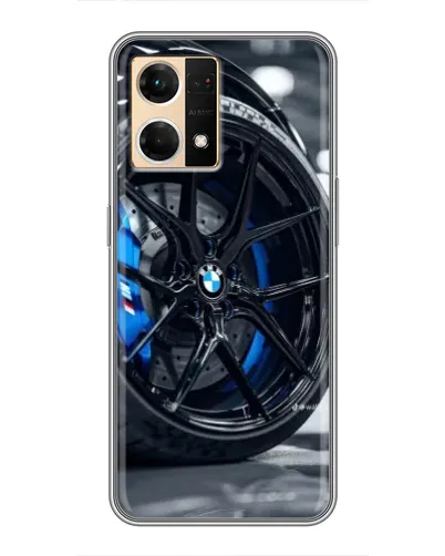 Чехол для OPPO Reno7 4G с картинкой «Колесо BMW вблизи» Чехол для OPPO Reno7 4G с картинкой «Колесо BMW вблизи»