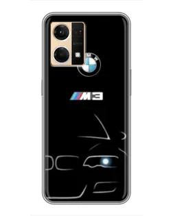 Чохол для OPPO Reno7 4G з картинкою «Мінімалістичний принт BMW M3»