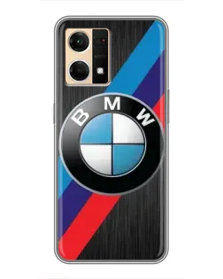 Чохол для OPPO Reno7 4G з картинкою «BMW M-stripes стиль»