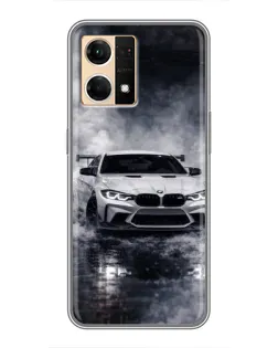 Чохол для OPPO Reno7 4G з картинкою «BMW крізь туман»