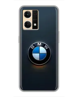 Чохол для OPPO Reno7 4G з картинкою «Логотип BMW — мінімалізм»