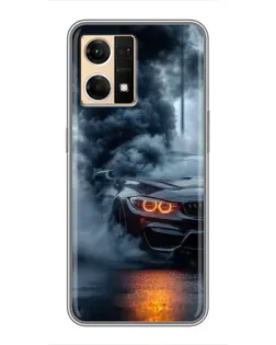 Чохол для OPPO Reno7 4G з картинкою «BMW M-Power — абстракція»