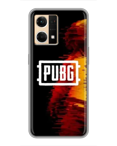 Чехол для OPPO Reno7 4G с картинкой «Яркий логотип PUBG»