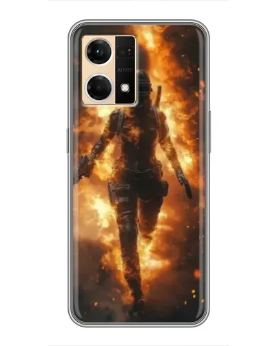 Чехол для OPPO Reno7 4G с картинкой «BMW — скорость в дожде»