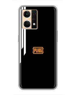 Чехол для OPPO Reno7 4G с картинкой «PUBG — вертикальные линии»