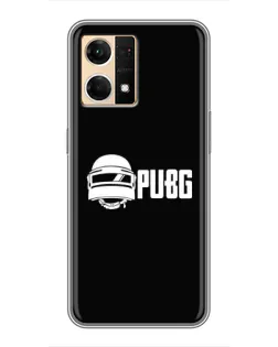 Чехол для OPPO Reno7 4G с картинкой «PUBG — классический лого»
