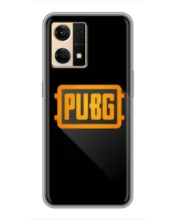 Чехол для OPPO Reno7 4G с картинкой «PUBG — рамка лого»
