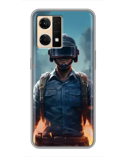 Чехол для OPPO Reno7 4G с картинкой «PUBG — реалистичный герой»