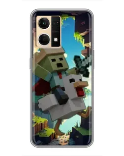 Чехол для OPPO Reno7 4G с картинкой «Стив и гусь»