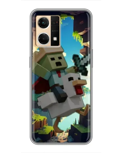 Чехол для OPPO Reno7 4G с картинкой «Стив и гусь»