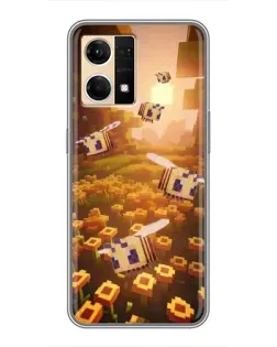 Чехол для OPPO Reno7 4G с картинкой «Поле подсолнухов»