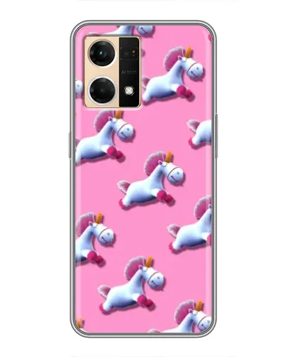 Чехол для OPPO Reno7 4G с картинкой «Единороги на розовом» Чехол для OPPO Reno7 4G с картинкой «Единороги на розовом»