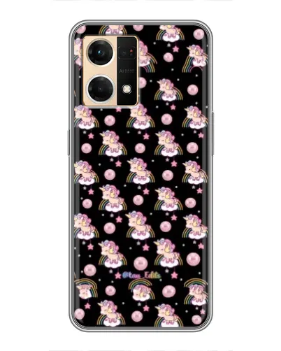 Чехол для OPPO Reno7 4G с картинкой «Magic Unicorn паттерн» Чехол для OPPO Reno7 4G с картинкой «Magic Unicorn паттерн»