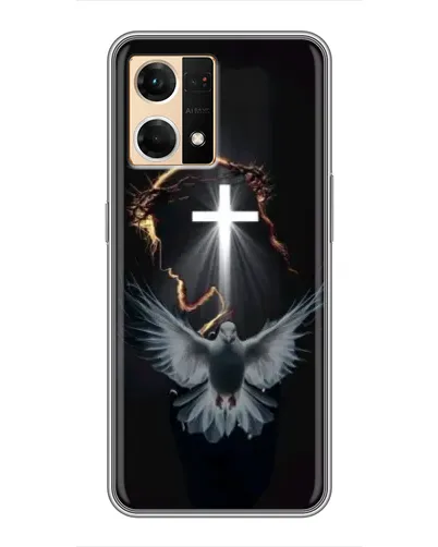 Чехол для OPPO Reno7 4G с картинкой «Голубь и Свет»