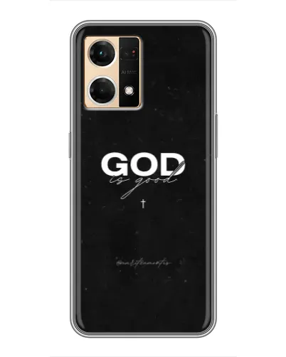 Чехол для OPPO Reno7 4G с картинкой «GOD — Бог над всем»