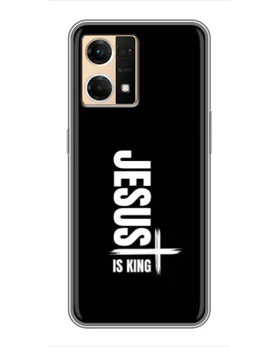 Чехол для OPPO Reno7 4G с картинкой «Вертикаль веры Jesus»