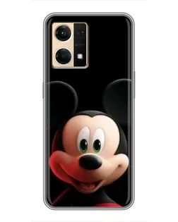 Чехол для OPPO Reno7 4G с картинкой «Улыбающийся Микки Маус»