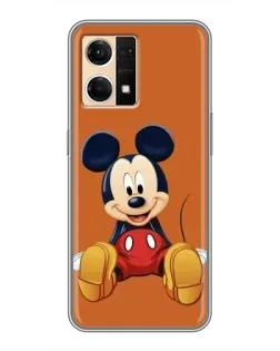 Чехол для OPPO Reno7 4G с картинкой «Микки отдыхает»