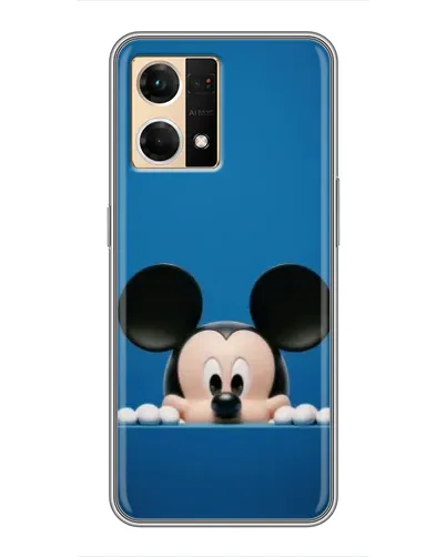 Чехол для OPPO Reno7 4G с картинкой «Микки выглядывает» Чехол для OPPO Reno7 4G с картинкой «Микки выглядывает»