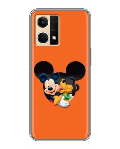Чехол для OPPO Reno7 4G с картинкой «Сердце Микки Минни» Чехол для OPPO Reno7 4G с картинкой «Сердце Микки Минни»