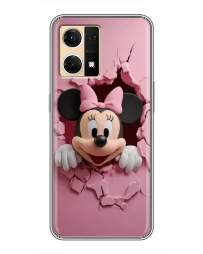 Чехол для OPPO Reno7 4G с картинкой «Минни сквозь стену» Чехол для OPPO Reno7 4G с картинкой «Минни сквозь стену»