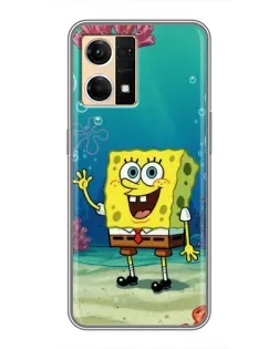 Чехол для OPPO Reno7 4G с картинкой «Подводный привет»