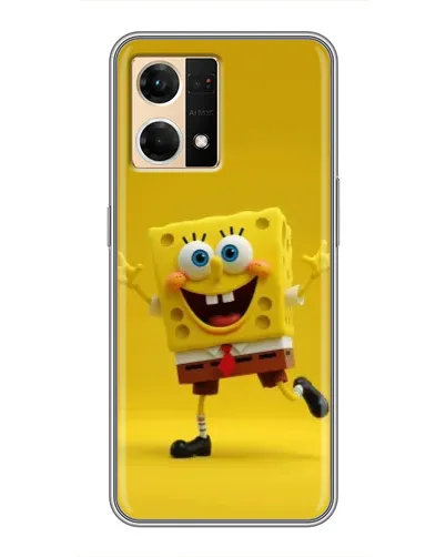 Чехол для OPPO Reno7 4G с картинкой «Позитивный Губка Боб»