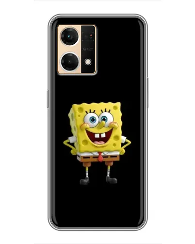 Чехол для OPPO Reno7 4G с картинкой «Классический Губка Боб»