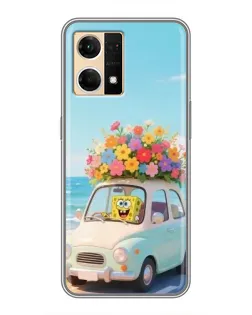 Чехол для OPPO Reno7 4G с картинкой «Автомобильное путешествие»