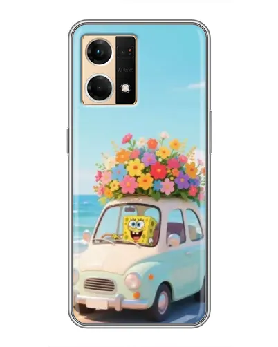 Чехол для OPPO Reno7 4G с картинкой «Автомобильное путешествие»
