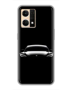 Чохол для OPPO Reno7 4G з картинкою «Фари Tesla Night»