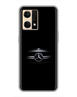Чохол для OPPO Reno7 4G з картинкою «Mercedes — абстрактні лінії»