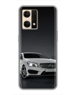 Чохол для OPPO Reno7 4G з картинкою «Mercedes AMG GT Silver»