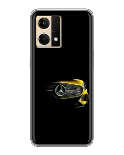 Чехол для OPPO Reno7 4G с картинкой «Mercedes — ретро стиль»