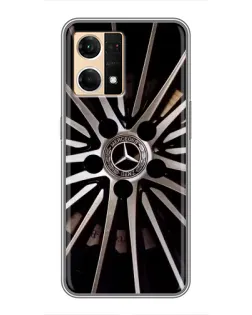Чехол для OPPO Reno7 4G с картинкой «Диск Mercedes»