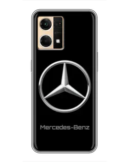 Чехол для OPPO Reno7 4G с картинкой «Mercedes Silver Logo»