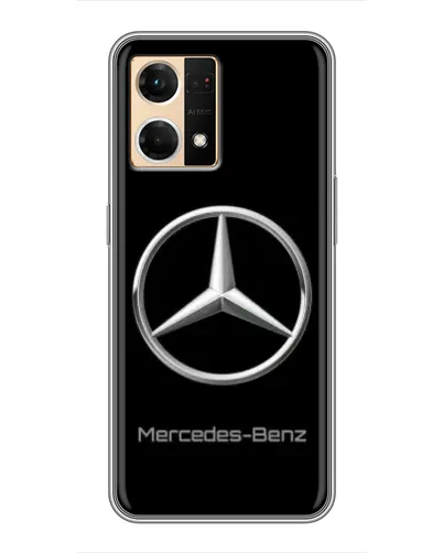 Чехол для OPPO Reno7 4G с картинкой «Mercedes Silver Logo»