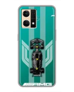 Чехол для OPPO Reno7 4G с картинкой «Mercedes AMG Petronas»