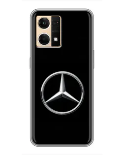 Чехол для OPPO Reno7 4G с картинкой «Mercedes классический лого»