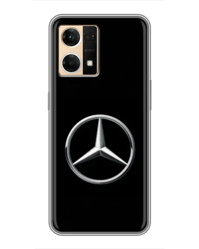 Чехол для OPPO Reno7 4G с картинкой «Mercedes классический лого»