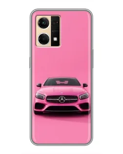 Чехол для OPPO Reno7 4G с картинкой «Розовый Mercedes AMG» Чехол для OPPO Reno7 4G с картинкой «Розовый Mercedes AMG»