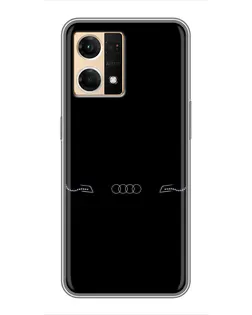 Чохол для OPPO Reno7 4G з картинкою «Audi — світловий підпис»