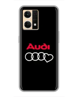 Чохол для OPPO Reno7 4G з картинкою «Логотип Audi Heart»