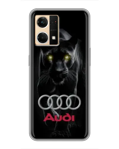 Чехол для OPPO Reno7 4G с картинкой «Пантера и Audi»