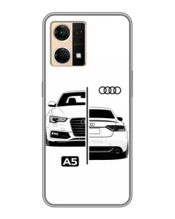 Чехол для OPPO Reno7 4G с картинкой «Audi — контрастный дизайн» Чехол для OPPO Reno7 4G с картинкой «Audi — контрастный дизайн»
