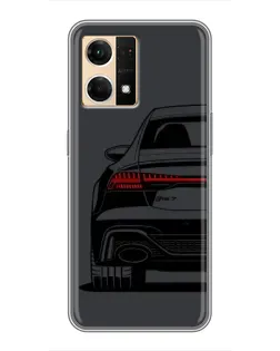 Чехол для OPPO Reno7 4G с картинкой «Задняя часть Audi — арт» Чехол для OPPO Reno7 4G с картинкой «Задняя часть Audi — арт»