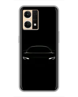 Чехол для OPPO Reno7 4G с картинкой «Взгляд Audi в темноте» Чехол для OPPO Reno7 4G с картинкой «Взгляд Audi в темноте»