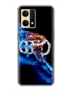 Чехол для OPPO Reno7 4G с картинкой «Энергия лого Audi» Чехол для OPPO Reno7 4G с картинкой «Энергия лого Audi»
