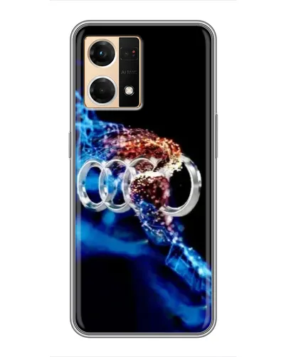 Чехол для OPPO Reno7 4G с картинкой «Энергия лого Audi»
