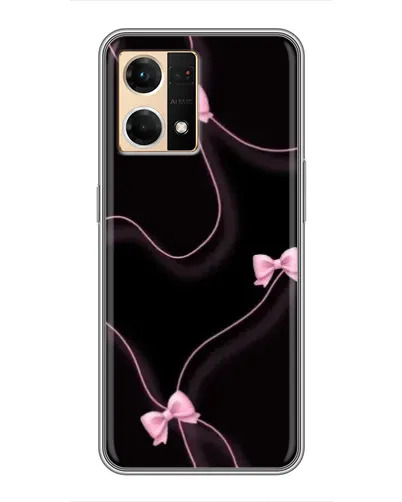 Чехол для OPPO Reno7 4G с картинкой «Розовые ленты»